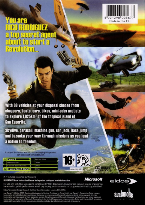 Just Cause — box-2D-back (EU)