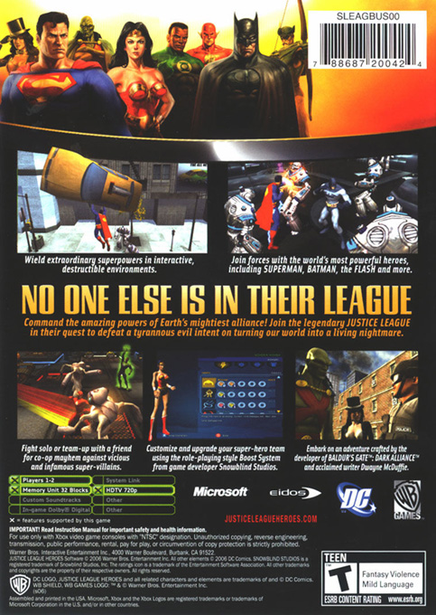 Justice League Heroes — box-2D-back (US)