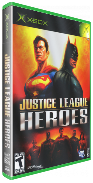 Justice League Heroes — box-3D (US)