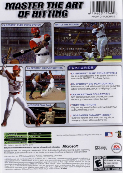 Mvp Baseball 2004 — box-2D-back (US)