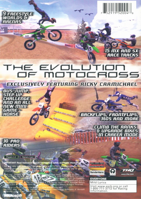 Mx 2002 Featuring Ricky Carmichael — box-2D-back (US)