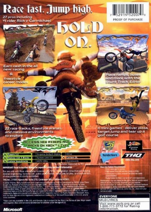 Mx Superfly Featuring Ricky Carmichael — box-2D-back (US)