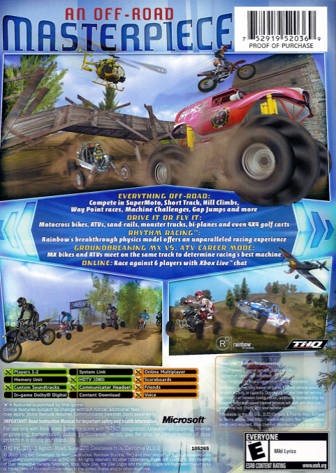 Mx Vs Atv Unleashed — box-2D-back (US)
