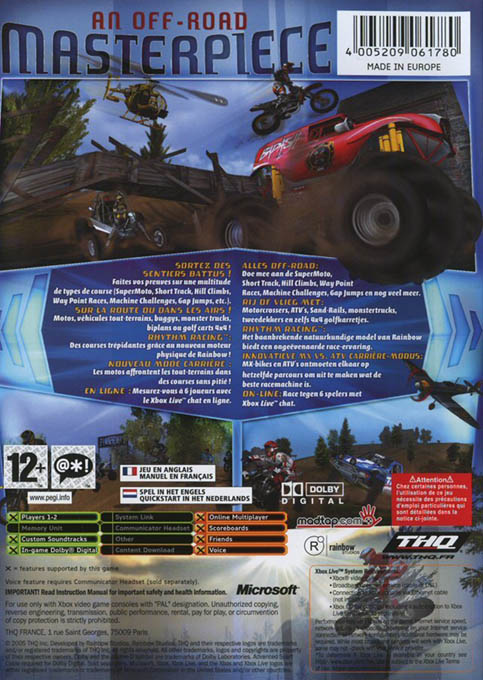 Mx Vs Atv Unleashed — box-2D-back (FR)
