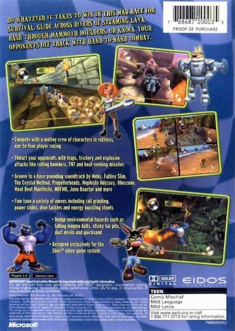 Mad Dash Racing — box-2D-back (US)