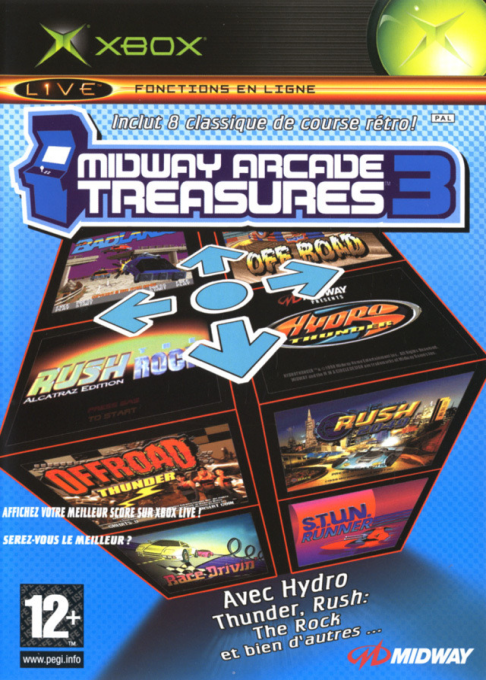 Midway Arcade Treasures 3 — box-2D (FR)