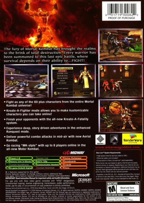 Mortal Kombat Armageddon — box-2D-back (US)