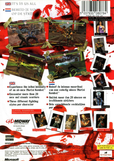 Mortal Kombat - Deadly Alliance — box-2D-back (AU)