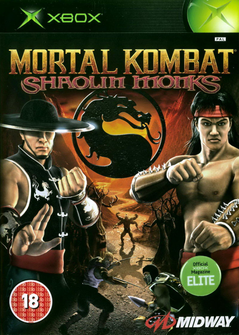 Mortal Kombat - Shaolin Monks — box-2D (UK)