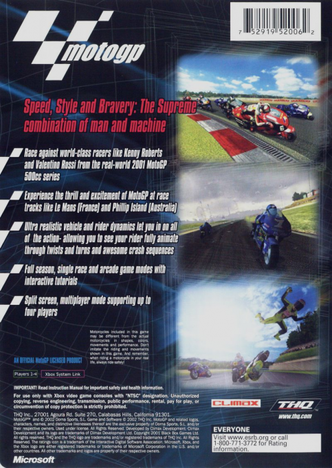 Motogp - Ultimate Racing Technology — box-2D-back (US)