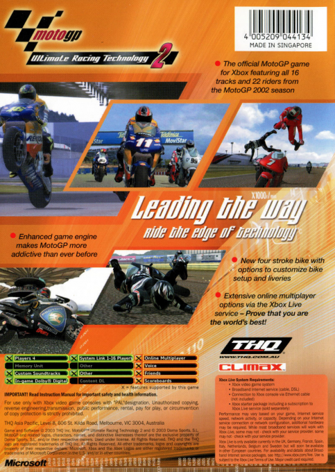 Motogp 2 — box-2D-back (AU)