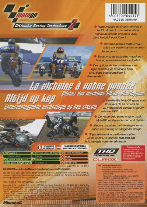 Motogp 2 — box-2D-back (FR)