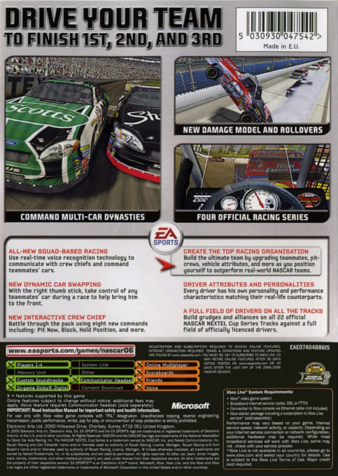 Nascar Heat 2002 — box-2D-back (UK)