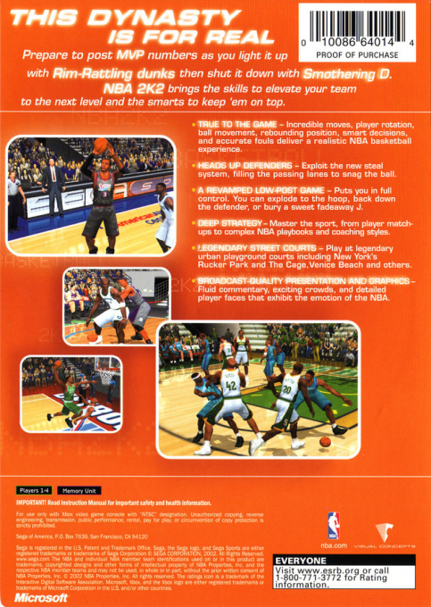 NBA 2K2 — box-2D-back (US)