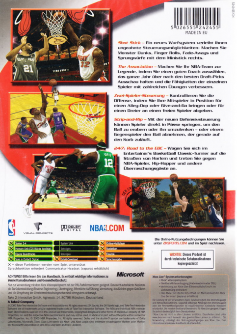 Nba 2k6 — box-2D-back (DE)