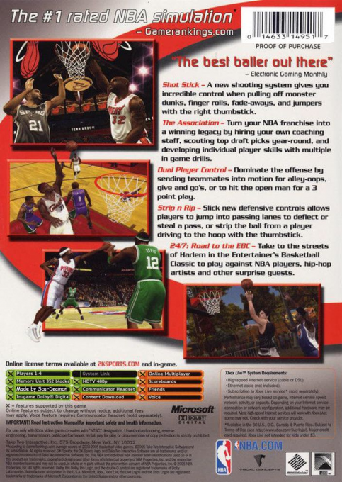 Nba 2k6 — box-2D-back (US)