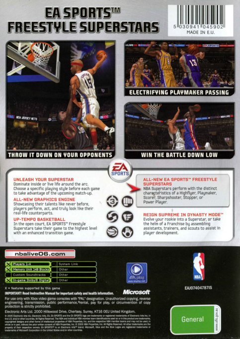 NBA Live 06 — box-2D-back (AU)