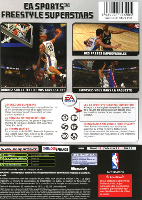 NBA Live 06 — box-2D-back (FR)