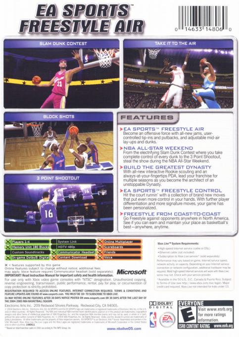 NBA Live 2005 — box-2D-back (US)