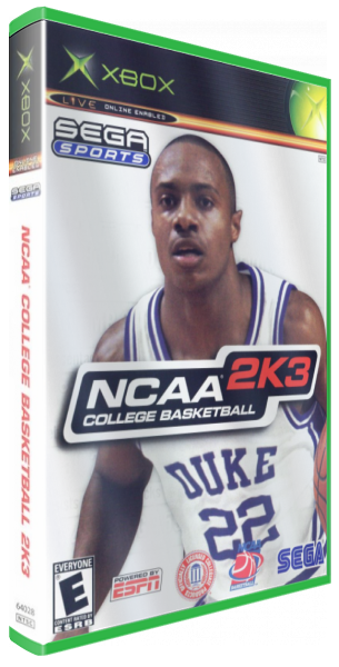 NCAA College Basketball 2k3 — box-3D (US)