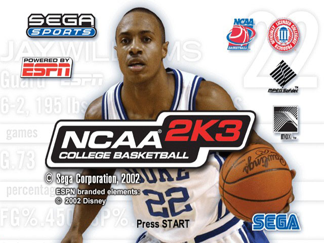 NCAA College Basketball 2k3 — sstitle (US)