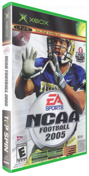 Ncaa Football 2005 And Top Spin — box-3D (US)