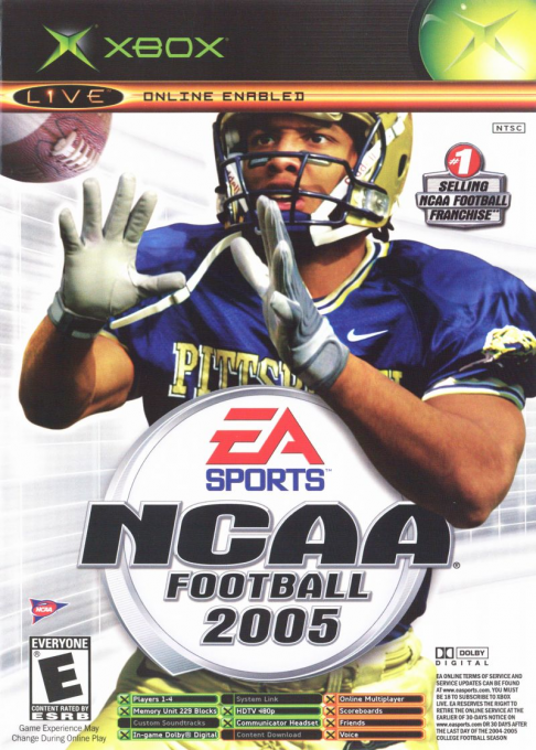 Ncaa Football 2005 And Top Spin box art