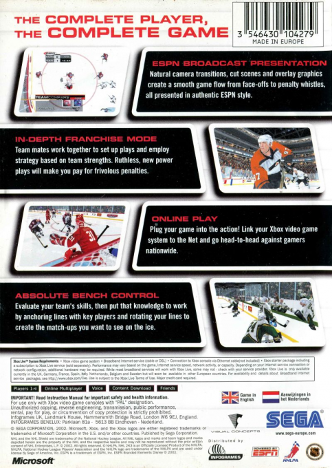 NHL 2K3 — box-2D-back (EU)