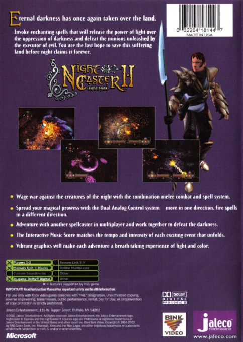 Nightcaster 2 - Equinox — box-2D-back (UK)