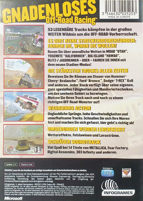 Test Drive Off-road Wide Open — box-2D-back (DE)