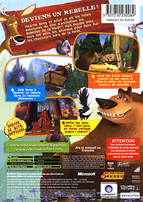 Open Season — box-2D-back (FR)