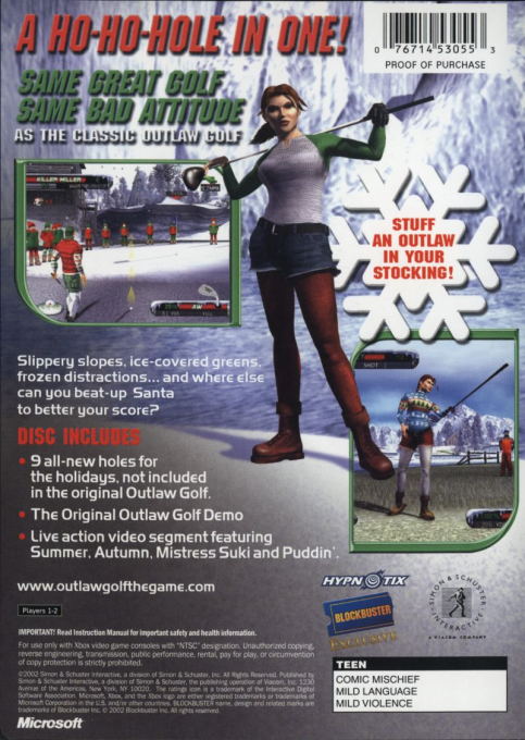 Outlaw Golf - Holiday Golf — box-2D-back (US)