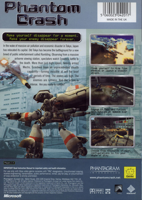 Phantom Crash — box-2D-back (UK)