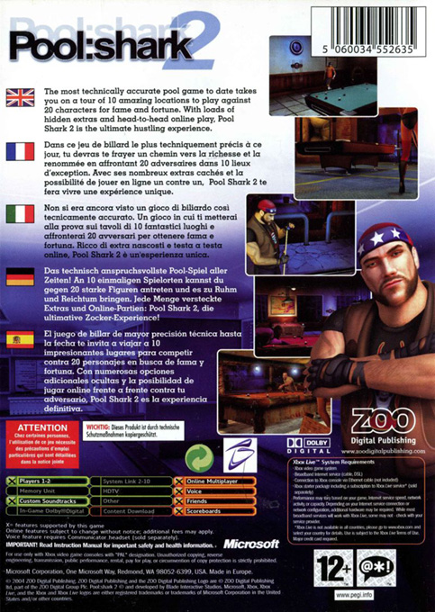 Pool - Shark 2 — box-2D-back (EU)