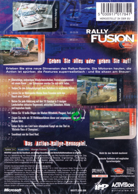 Rally Fusion - Race Of Champions — box-2D-back (DE)