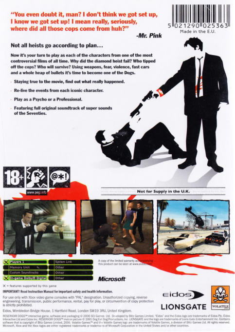 Reservoir Dogs — box-2D-back (EU)