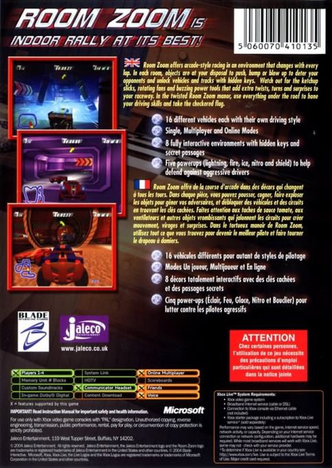Room Zoom - Race For Impact — box-2D-back (FR)