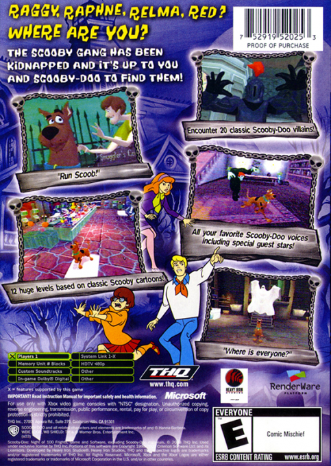 Scooby-Doo! Night of 100 Frights — box-2D-back (US)
