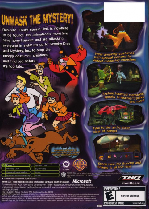 Scooby-Doo! Unmasked — box-2D-back (US)