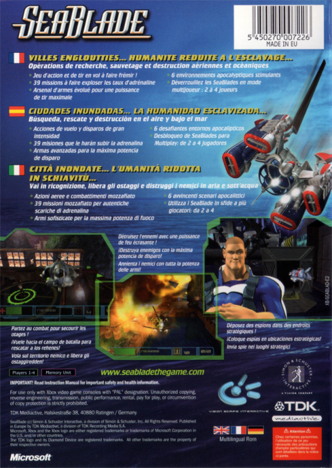 Seablade — box-2D-back (EU)