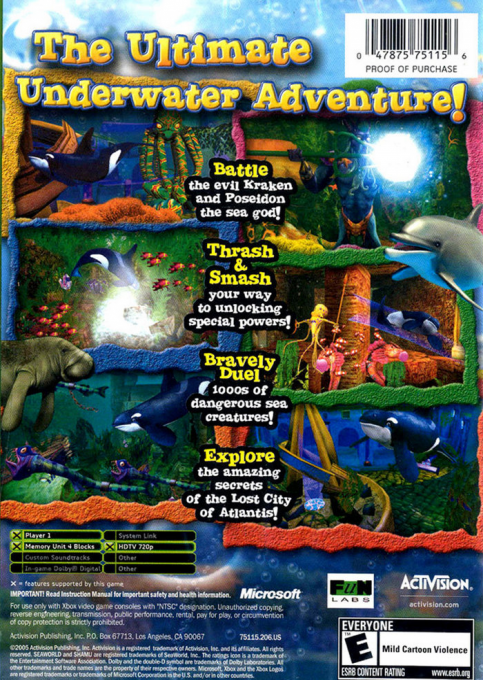 Shamu's Deep Sea Adventures — box-2D-back (US)