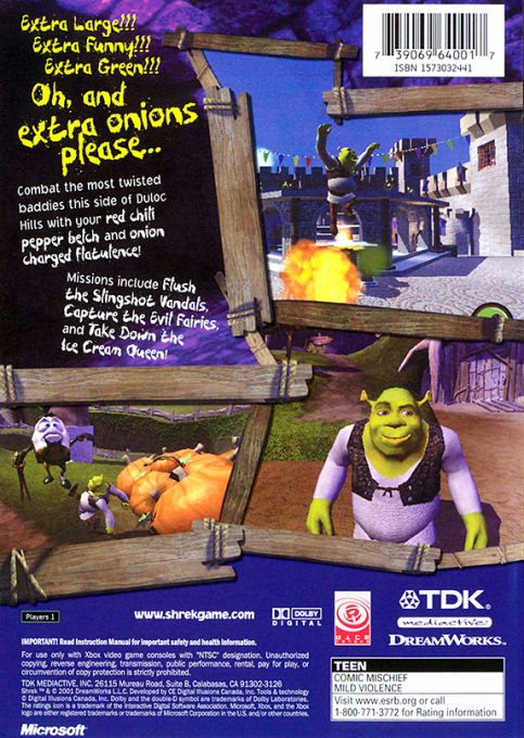 Shrek — box-2D-back (US)