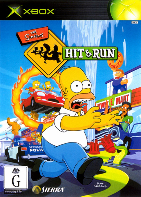 Simpsons - Hit And Run, The — box-2D (AU)