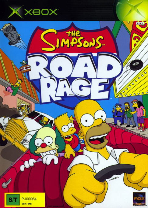 Simpsons - Road Rage, The — box-2D (UK)