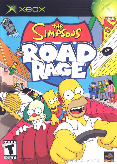 Simpsons - Road Rage, The box art