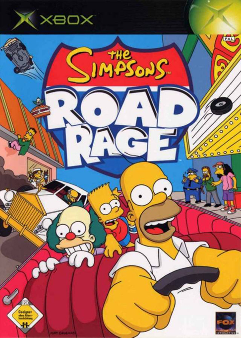 Simpsons - Road Rage, The — box-2D (DE)