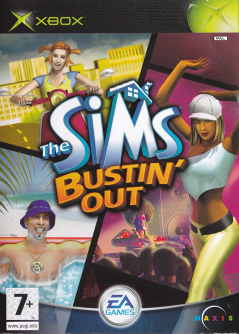 Sims, The - Bustin' Out — box-2D (UK)