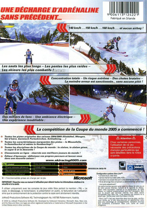 Ski Racing 2005 Featuring Hermann Maier — box-2D-back (FR)