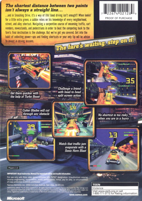 Smashing Drive — box-2D-back (US)