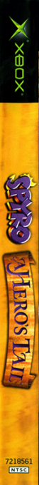 Spyro - A Hero's Tail — box-2D-side (US)